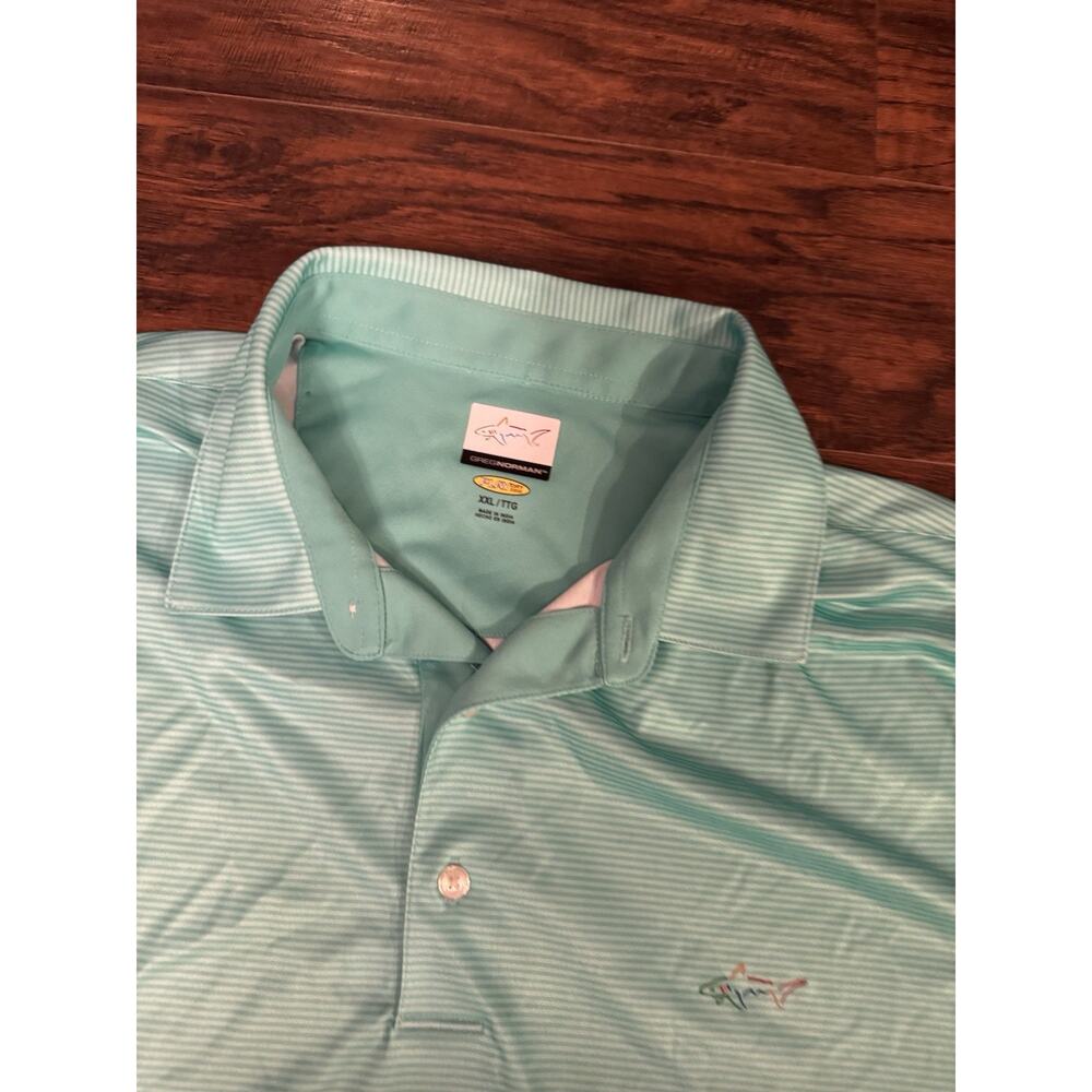 Greg Norman Golf Polo Shirt Mint Green Mens Sz: XXL - Picture 6 of 6